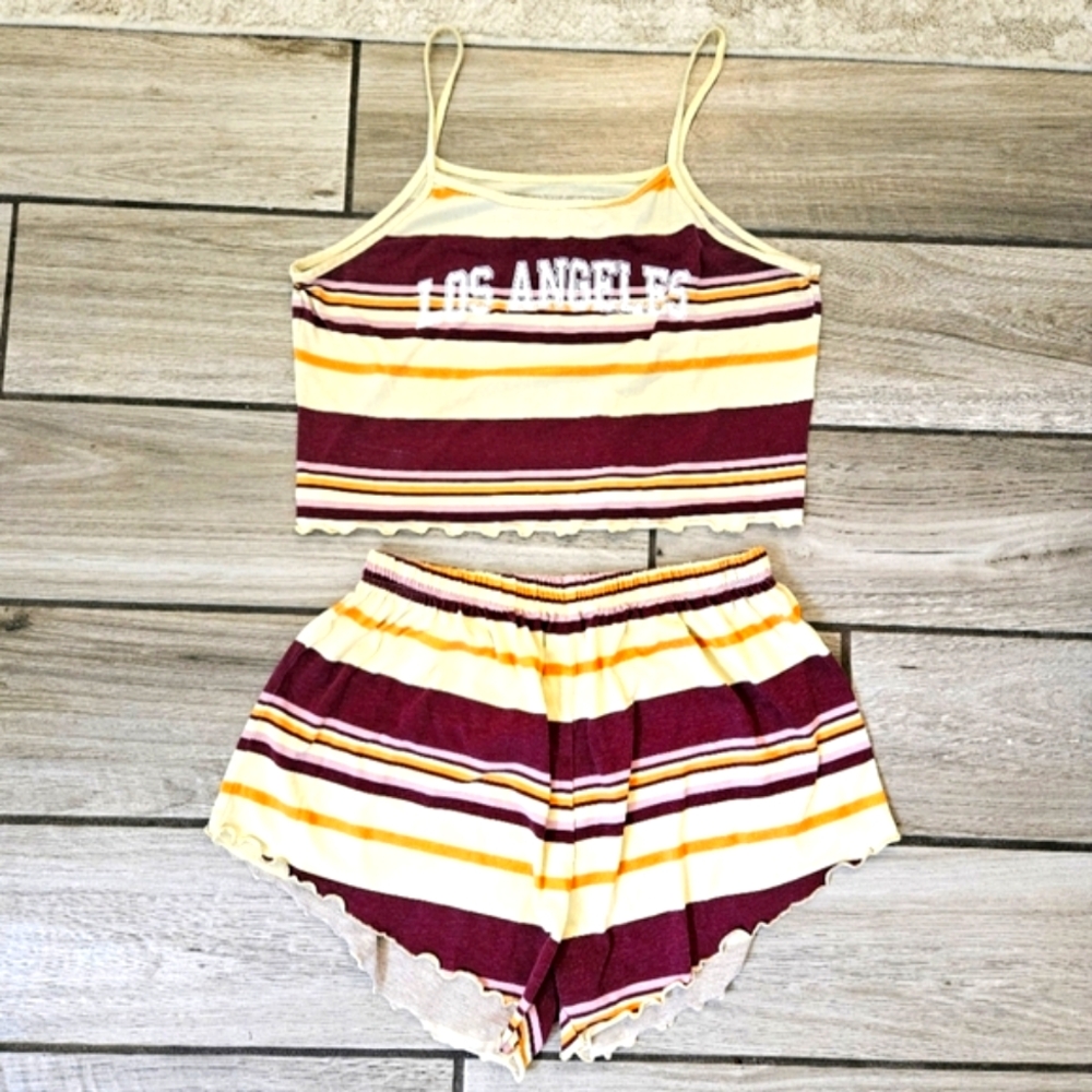 Los Angeles Stripe Lounge Set